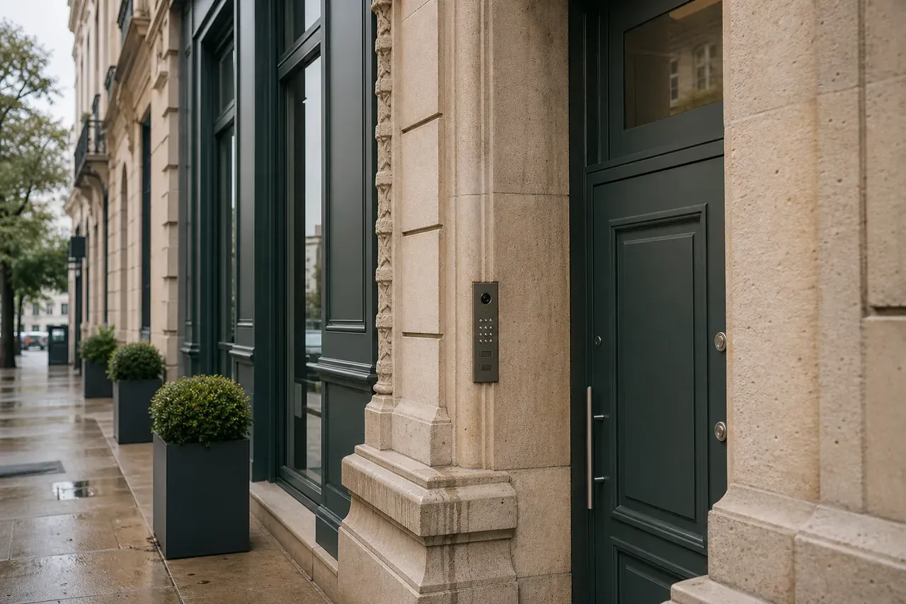 Immeubles anciens d&rsquo;un quartier de Lyon, illustration du guide pour choisir un serrurier fiable